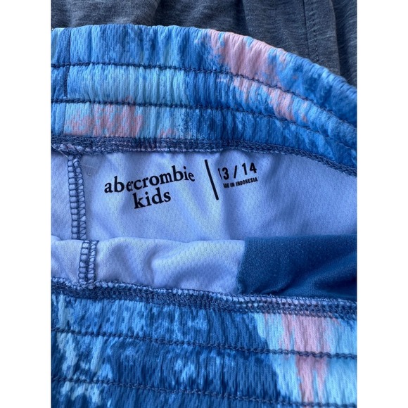 Abercrombie Kids Boys Active Shorts Bundle Lot Size 13/14 Gray Blue - Picture 5 of 12